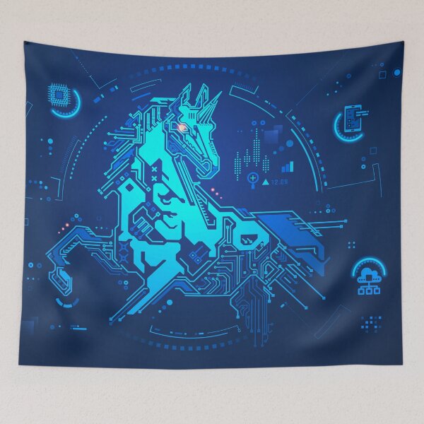 Item preview, start up business technology futuristic unicorn designed and sold by NiamLab.