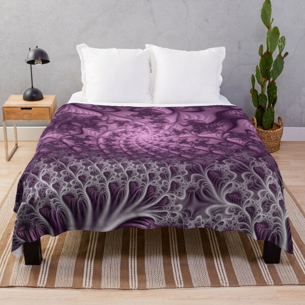 Item preview, Abstract Psychedelic Plum Gray Fractal Art Creation designed and sold by gabiwArt.