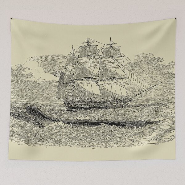 Item preview, Sailing Amongst the Sea Monsters - 19th Century Illustration designed and sold by DazellsEmporium.