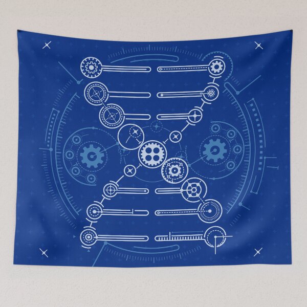 Item preview, bioengineering technology DNA structure blueprint  designed and sold by NiamLab.