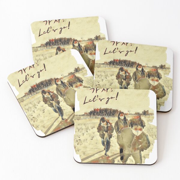 Item preview, Artistic "Let’s Go" Outdoor Design with Korean Text "가자!" for Inspiration designed and sold by checkitbuddy.