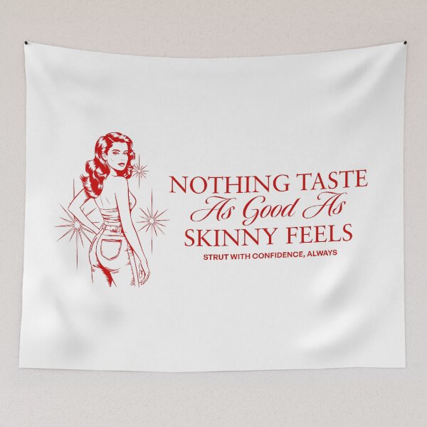 Item preview,  Nothing Tastes as Good as Skinny Feels designed and sold by LetterByNobody.