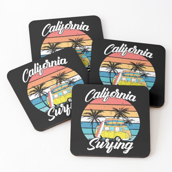 Item preview, Retro California Surfing Design - Vintage Beach Vibes designed and sold by TheDiveShirt.