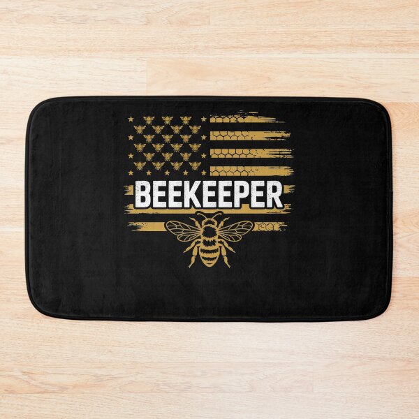 Item preview, Beekeeping American Flag Honeycomb Beekeeper Honey Bees  designed and sold by PosiMCreations.