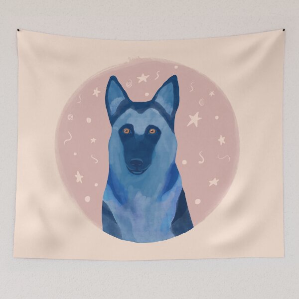Item preview, Blue dog the German shepherd  designed and sold by SaryandSaff.