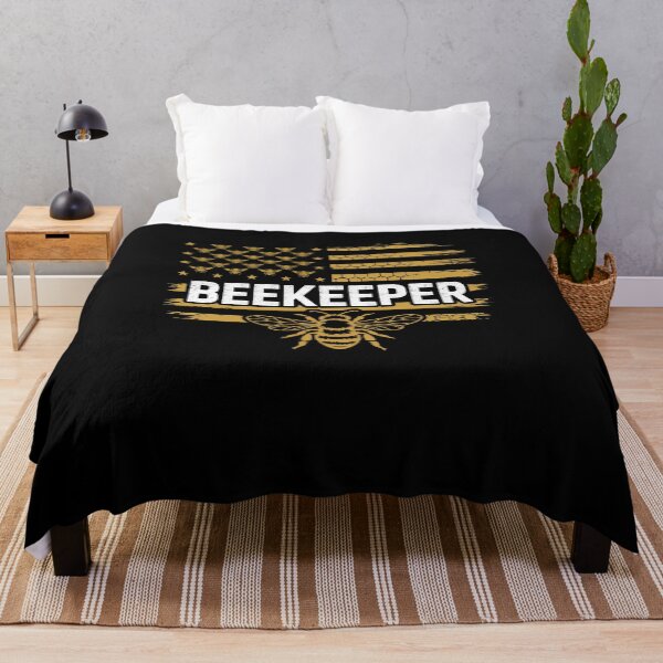 Item preview, Beekeeping American Flag Honeycomb Beekeeper Honey Bees designed and sold by PosiMCreations.