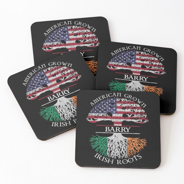 Item preview, Barry surname American grown Irish roots US flag Tricolour Ireland flag vintage designed and sold by 9X FR.
