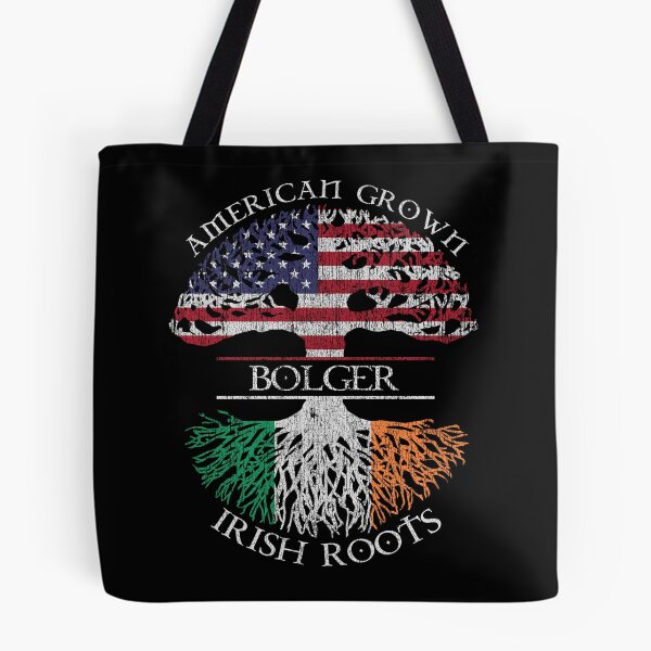 Item preview, Bolger surname American grown Irish roots US flag Tricolour Ireland flag vintage designed and sold by 9X FR.