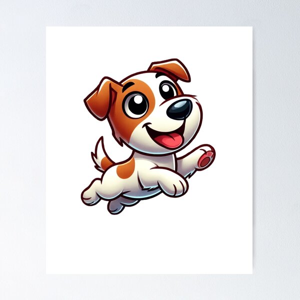 Item preview, Cute Cartoon Style Jack Russel Terrier designed and sold by LovingPresence.