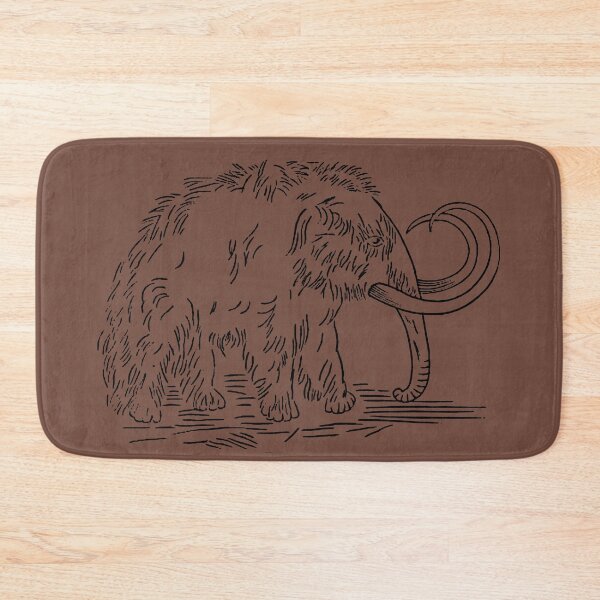 Item preview, Vintage Wooly Mammoth Illustration designed and sold by DazellsEmporium.