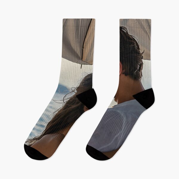 Item preview, Couple Embracing Under Umbrella on Serene Summer Beach. designed and sold by CheerForGoods.