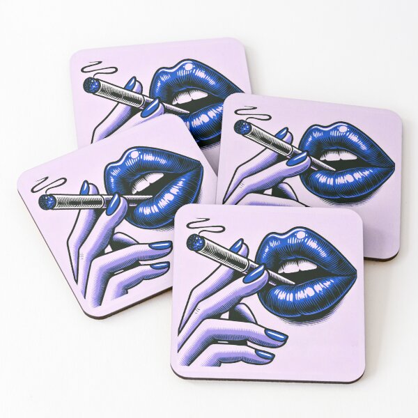 Item preview, Smoking Blue Lips designed and sold by Porosenok.