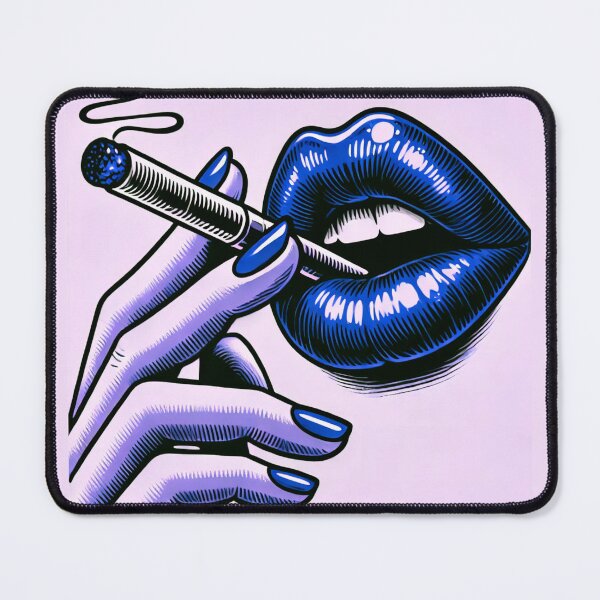 Item preview, Smoking Blue Lips designed and sold by Porosenok.