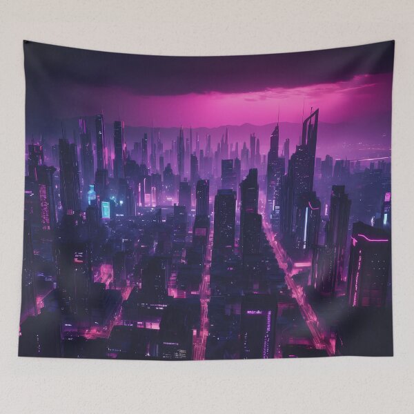 Item preview, Cyberpunk City Skyline designed and sold by papi1998.