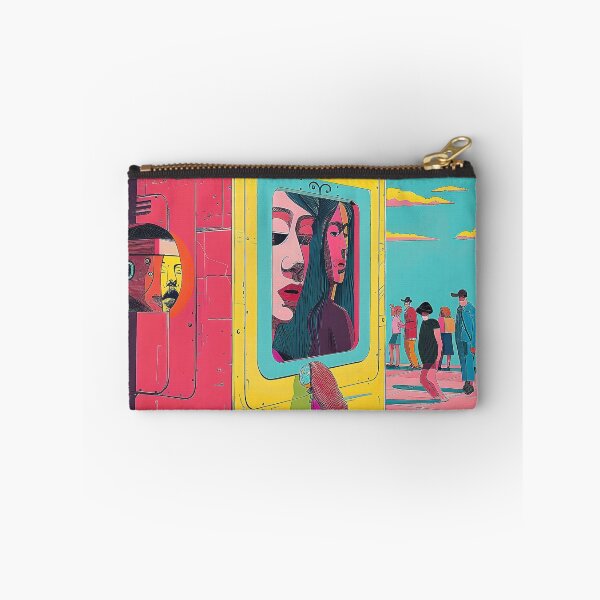 Item preview, Surreal of Visitors Scanning Faces at Secure Biometric Entrance. designed and sold by CheerForGoods.