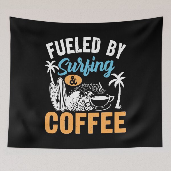 Item preview, Catch Fuel by Surfing and Coffee Lifestyle Shirt designed and sold by TheDiveShirt.