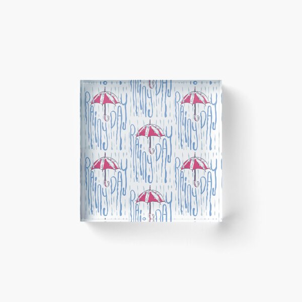 Item preview, red umbrella on a rainy day designed and sold by diaricesalt.