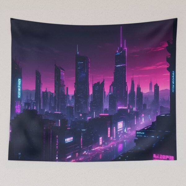 Item preview, Cyberpunk City Skyline designed and sold by papi1998.
