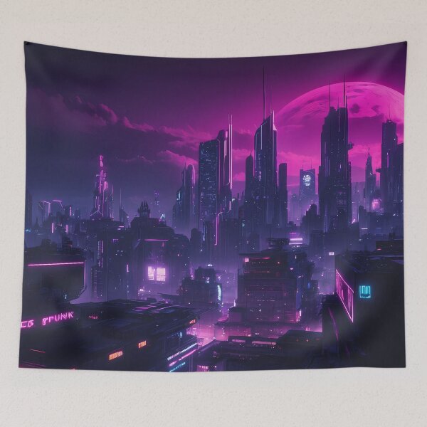 Item preview, Cyberpunk City Skyline designed and sold by papi1998.