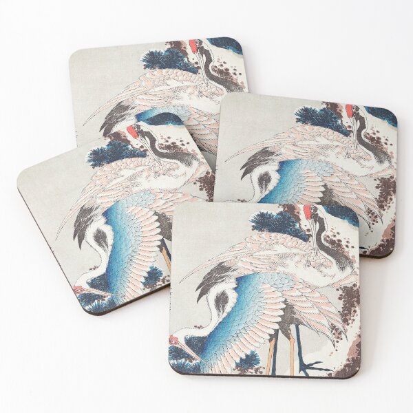 Item preview, Two Cranes in a Pine Tree Landscape designed and sold by MINE Design-Works.
