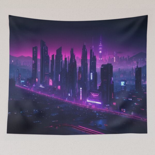 Item preview, Cyberpunk City Skyline designed and sold by papi1998.