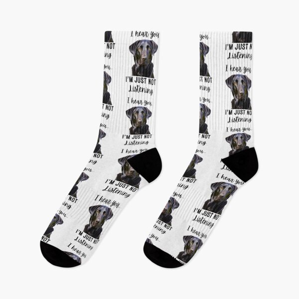Item preview, Funny Black Labrador Retriever Design: I Hear You, I'm Just Not Listening designed and sold by Fredster1966.