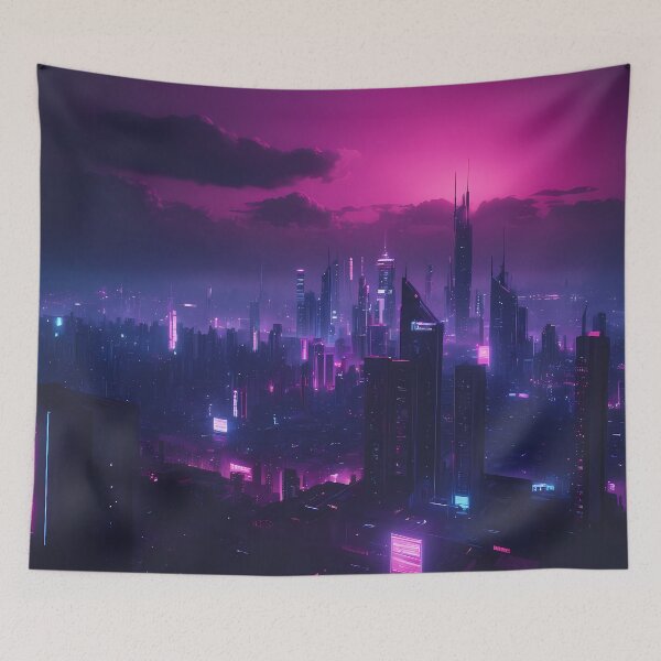 Item preview, Cyberpunk City Skyline designed and sold by papi1998.