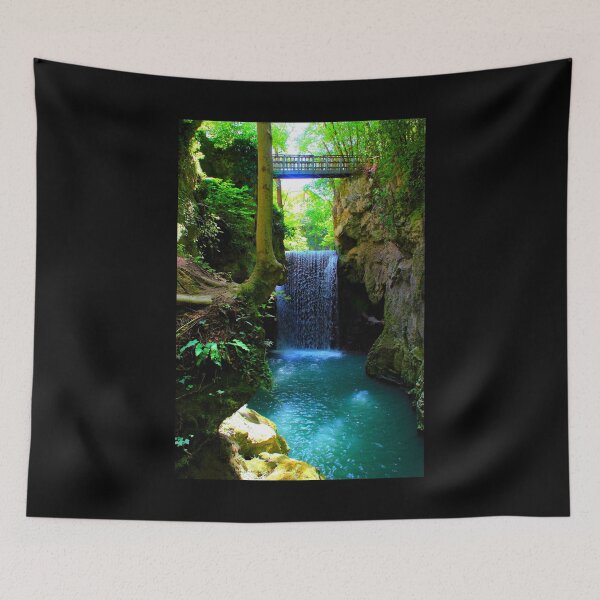 Item preview, View from Pioraco at a waterfall of the Potenza river designed and sold by Kristina Drozd.