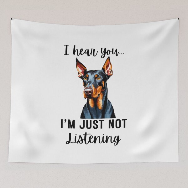 Item preview, Stubborn Doberman Pinscher Dog Funny Quote Design designed and sold by Fredster1966.