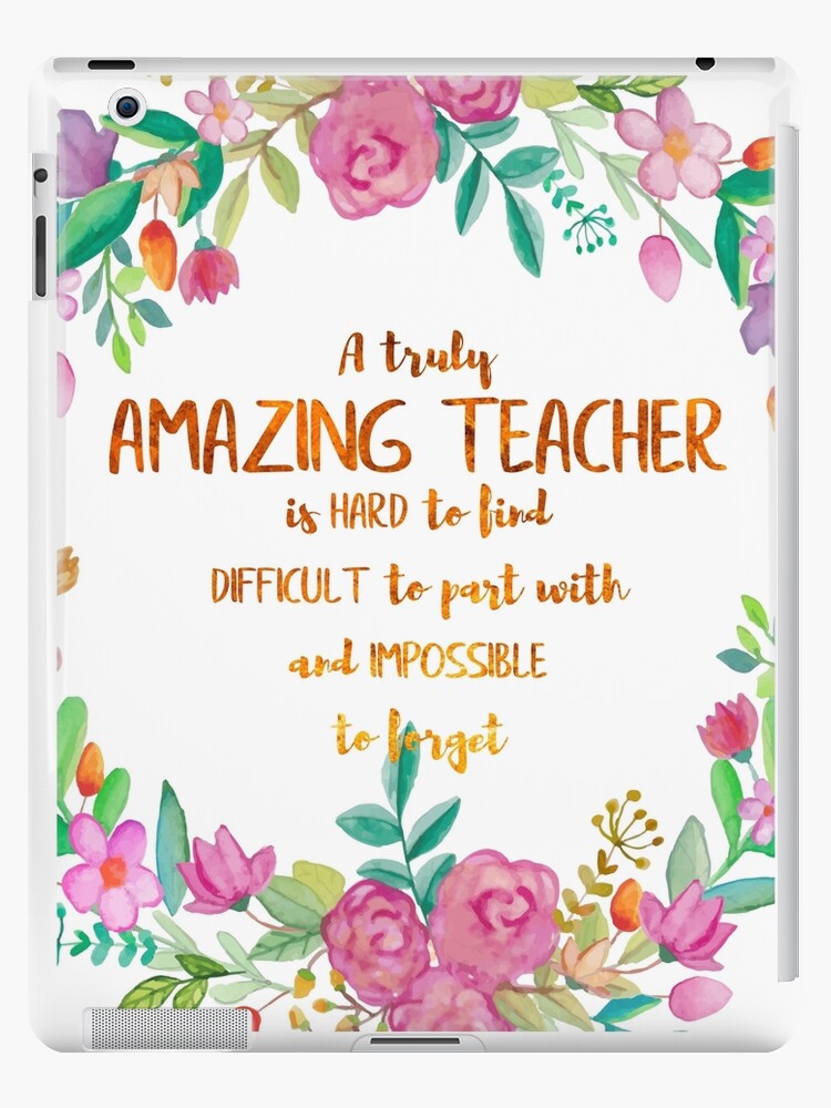 "A truly amazing teacher is hard to find Quote / Teacher Gift / Teacher