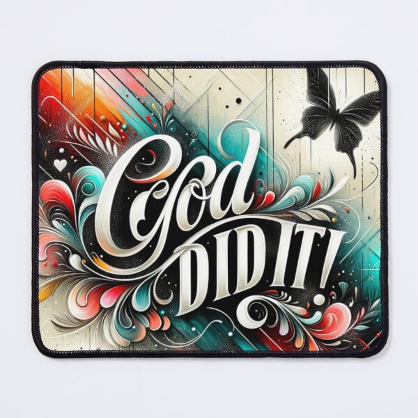 Item preview, God Did It Graffiti | God Did It Graffiti Artwork | God Did It Graffiti Print | God Did It Graffiti Art | God Did It Matte Canvas, designed and sold by Ladymb.