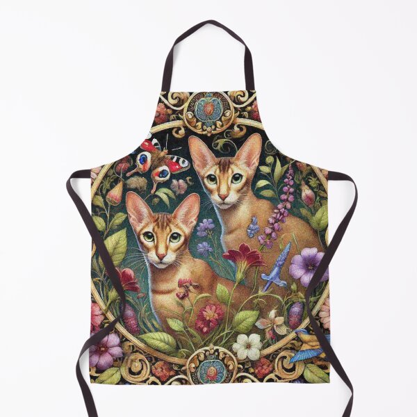 Item preview, Oriental Shorthair Cat in Beautiful Floral Zen Flower Garden designed and sold by Illuministique.