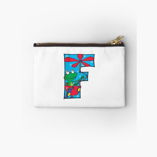 Item preview, Letter F Frog in a Flying Machine designed and sold by alphatoons.