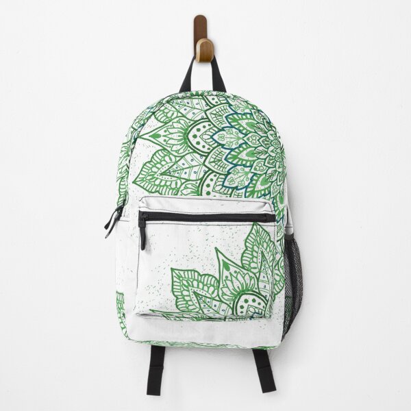 Item preview, Green Floral Detailed Penwork Digital Mandala Artwork designed and sold by cosmiccircles01.