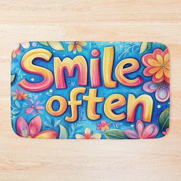 Item preview, Smile Often Inspirational Quote designed and sold by Djarainj.