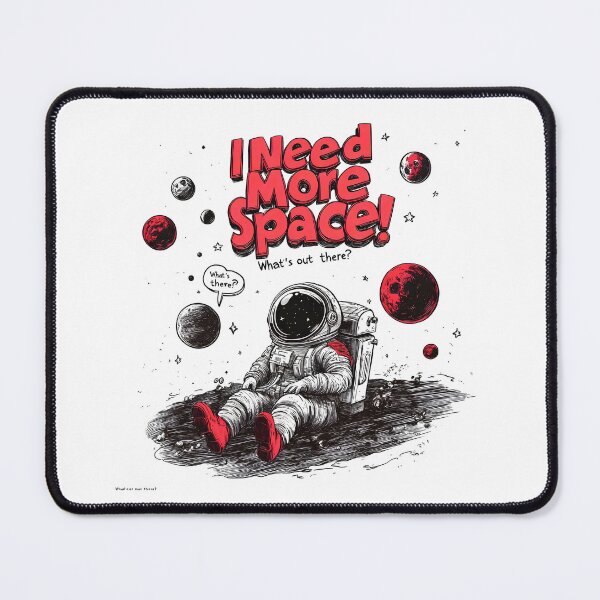 Item preview, Cartoon astronaut with text designed and sold by KimierArt.