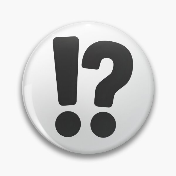 Item preview, An exclamation and a Question mark - Punctuation - Emotional State designed and sold by getmorefromlife.