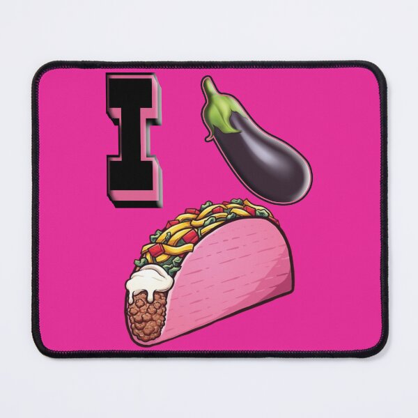 Item preview, FuctUp eggplant-pink taco designed and sold by FuctUpShirt.