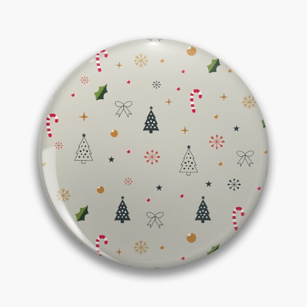 Item preview, Minimalist Christmas Pattern with Holiday Icons designed and sold by Lu7u.