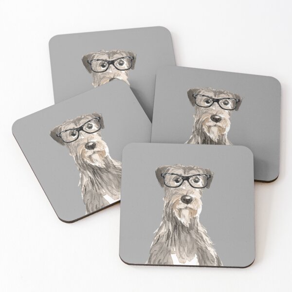 Item preview, Irish Wolfhound with glasses  designed and sold by beastieboutique.