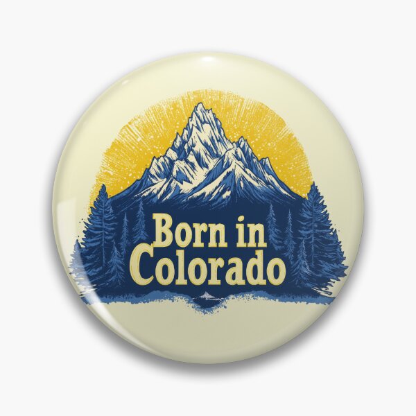 Item preview, Born in Colorado Blue and Yellow designed and sold by OriginalBeerCat.