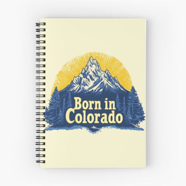 Aperçu de l'œuvre Né dans le Colorado Bleu et Jaune créée et vendue par OriginalBeerCat.