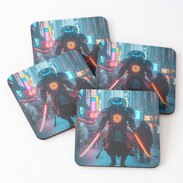 Item preview, Double Blade Neon Samurai designed and sold by PixelReverb.