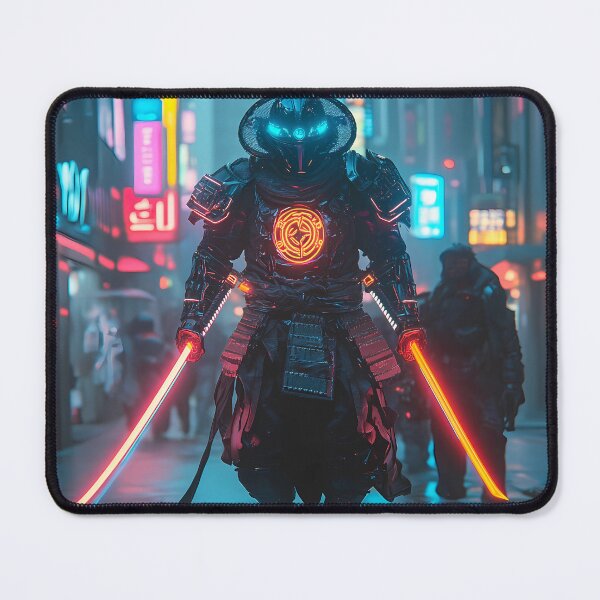 Item preview, Double Blade Neon Samurai designed and sold by PixelReverb.