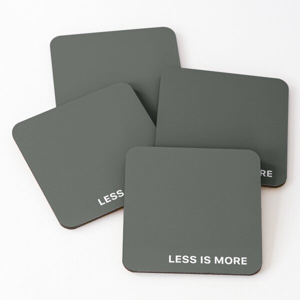 Item preview, “Less Is More” Minimalist T-Shirt Design designed and sold by CreationbyNiki.