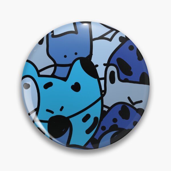 Item preview, Cute blue poison dart frog pattern designed and sold by fluffyfamcraft.