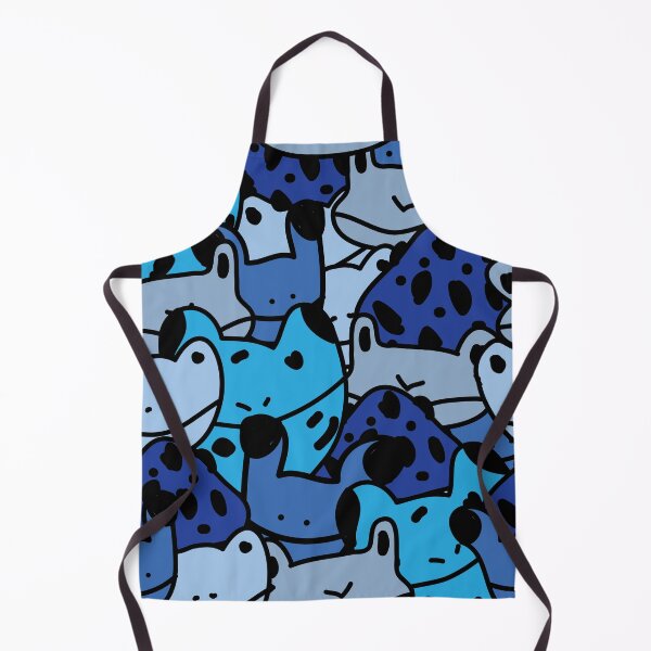 Item preview, Cute blue poison dart frog pattern designed and sold by fluffyfamcraft.