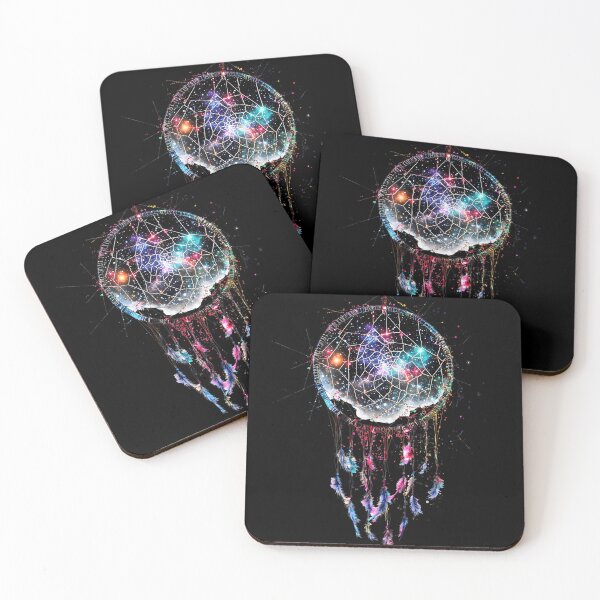 Item preview, Cosmic Dreamcatcher with Glowing Galaxy Center designed and sold by PixelReverb.