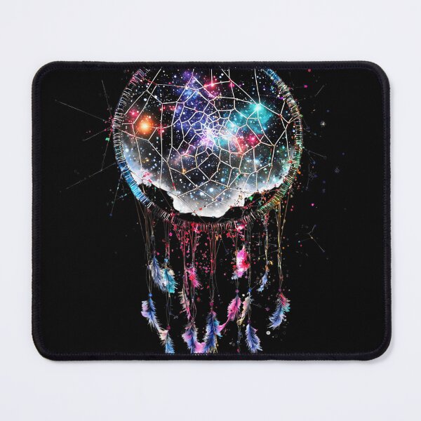 Item preview, Cosmic Dreamcatcher with Glowing Galaxy Center designed and sold by PixelReverb.