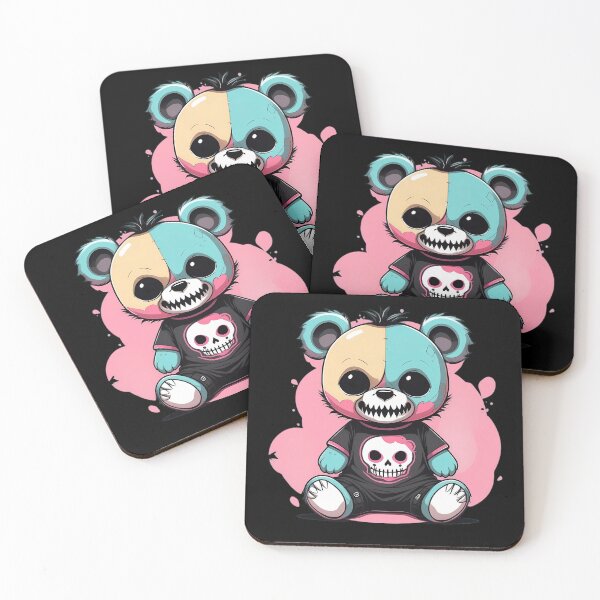 Item preview, pastel goth teddy bear designed and sold by lotsagoth.